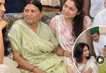 Mallika Sherawat Meets Rabri Devi at Tej Pratap Yadav’s Residence in Patna, Video Surfaces Online