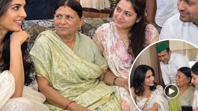 Mallika Sherawat Meets Rabri Devi at Tej Pratap Yadav’s Residence in Patna, Video Surfaces Online