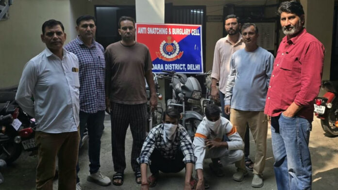 ‘Operation Street Shield’ Tightens Grip on Thieves: Shahdara Police Apprehend Two Vehicle Thieves