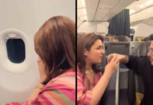 Video: Parineeti celebrates Karwa Chauth at an altitude of 35,000 feet, completes the rituals with Raghav on flight