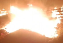 A fire at a mattress factory in Mathura’s Lohavan area destroyed stock worth lakhs, with firefighters bringing the blaze under control after an hour.