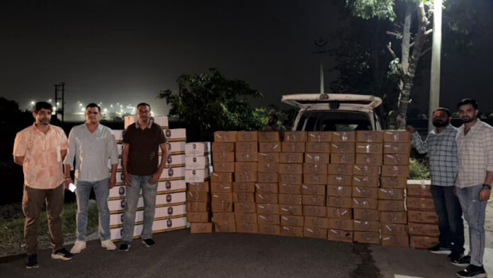 Rohini Police Crack Down on Illegal Liquor Trade; 5,500 Quarters Seized, Smuggler Arrested