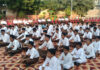 RSS Volunteers Hold Vijayadashami Processions with Traditional Band Music in Hisar