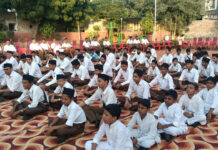RSS Volunteers Hold Vijayadashami Processions with Traditional Band Music in Hisar
