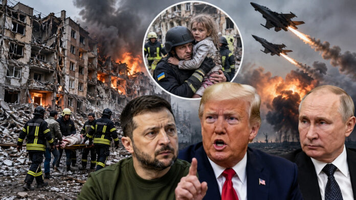 Russia Launches Deadly Airstrikes in Ukraine After Trump-Putin Diesel Deal, Eight Killed