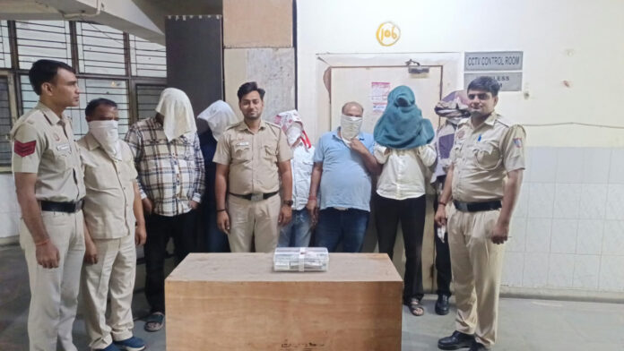 Delhi Police arrested seven people for alleged gambling at a Rohini flat