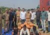 Three Haryana Men Arrested in Mathura with 250 Kg of Ganja Worth ₹1.25 Crore