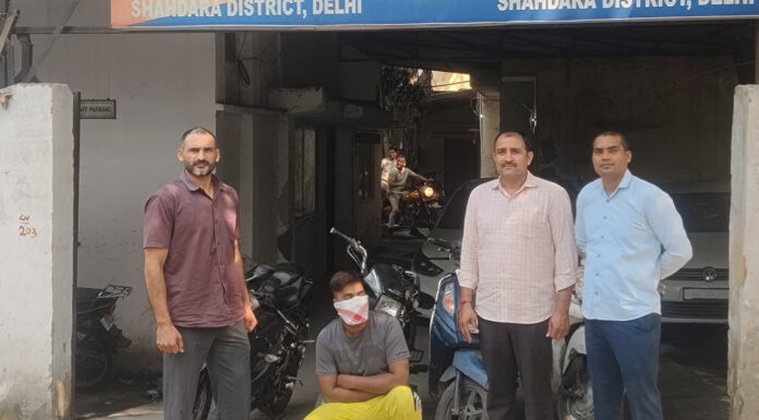 Vehicle thief accused in 17 cases apprehended; four stolen two-wheelers recovered