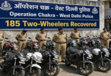 West Delhi Police deals a major blow to a network of thieves by recovering 185 two-wheelers